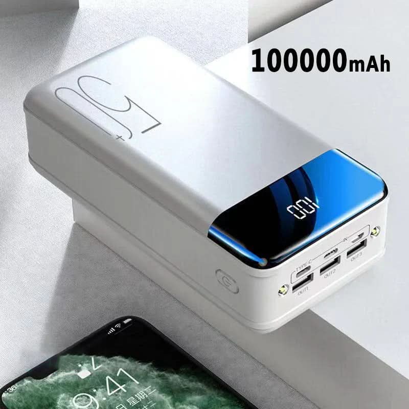 High capacity 100,000 mAh power bank for fast charging | Ka-mostore