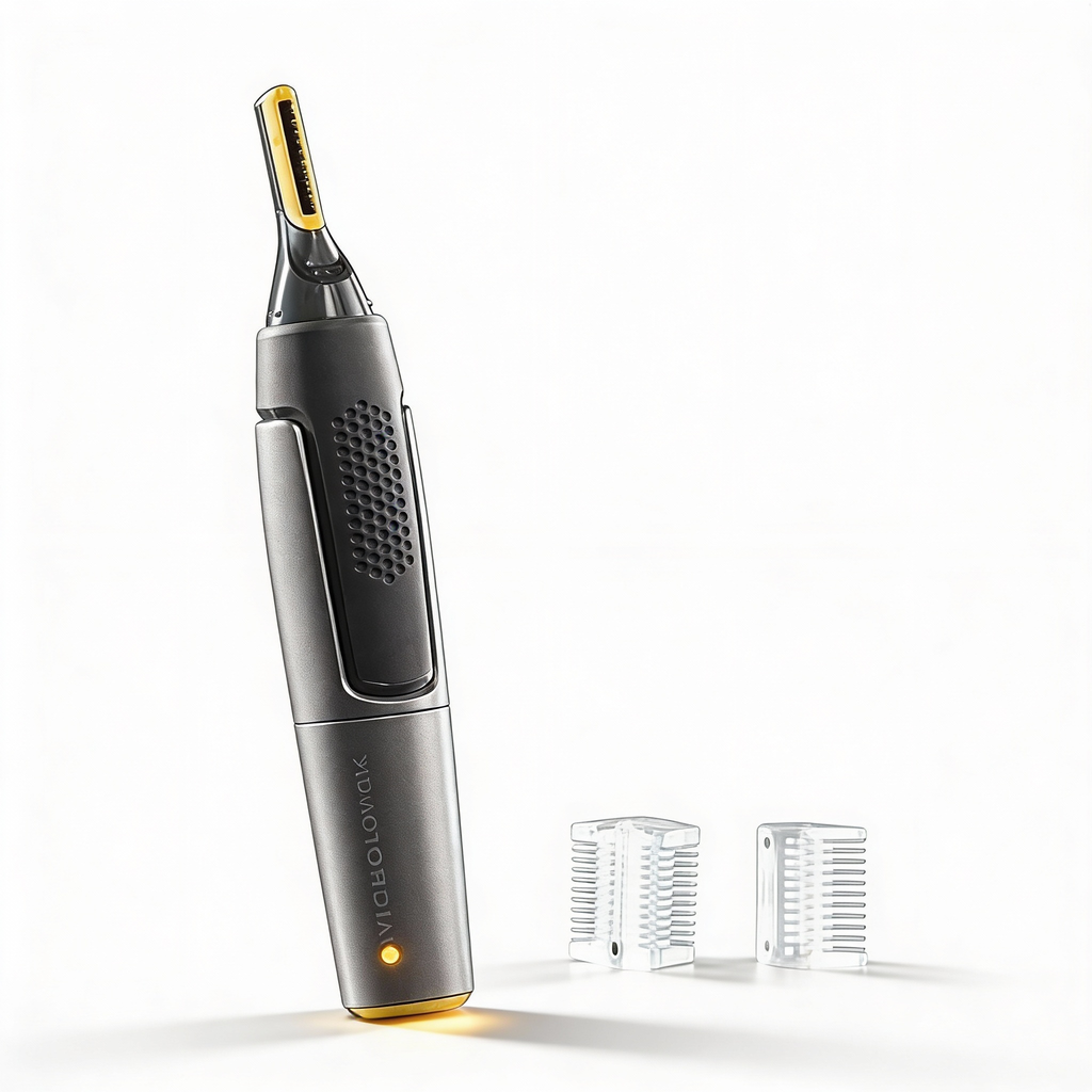 Ultra-thin Precision Trimmer | Micro-Oscillation Blades | Titanium Stainless Steel Technology | Integrated LED Lighting | Ergonomic Design | Ka-mostore