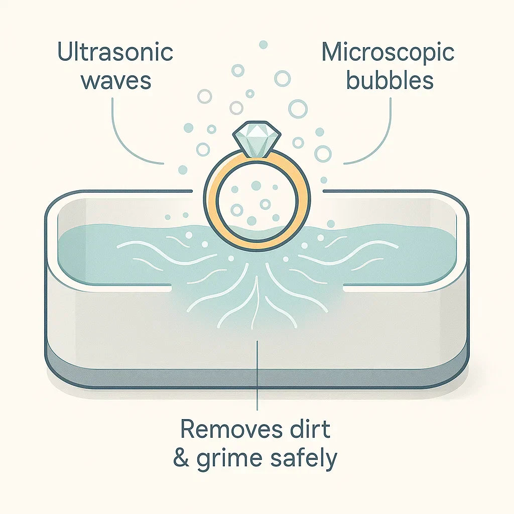 Sonic Cleaner | For Jewelry, Glasses, Watches & Dentures | Ka-mostore