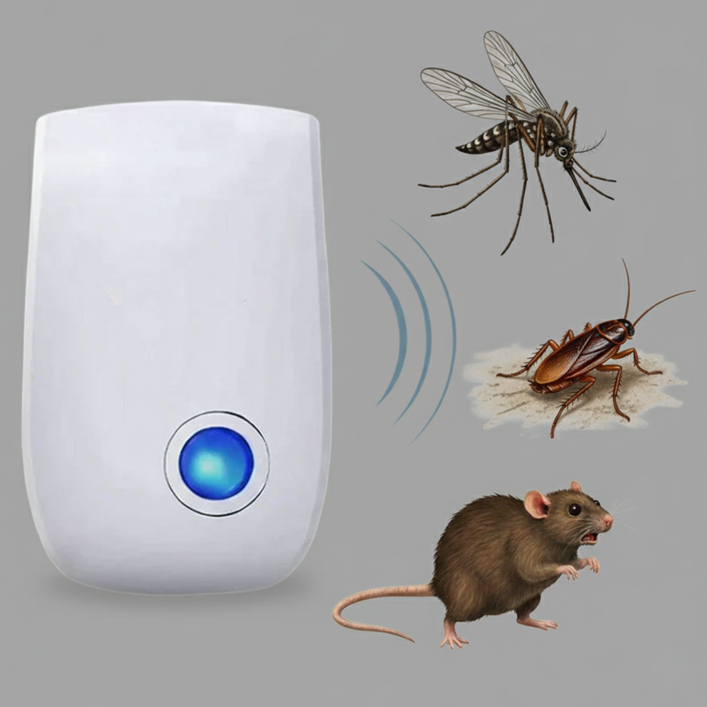 Ultrasonic Pest Deterrent - Odor-Free & Family Safe Rodent Control | Ka-mostore