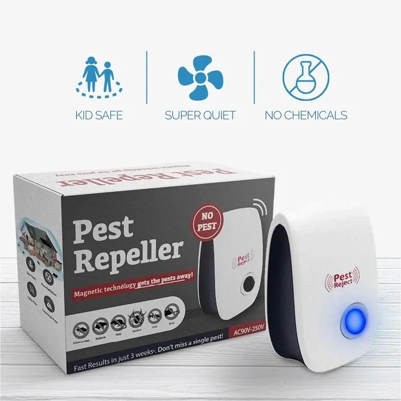 Ultrasonic Pest Deterrent - Odor-Free & Family Safe Rodent Control | Ka-mostore