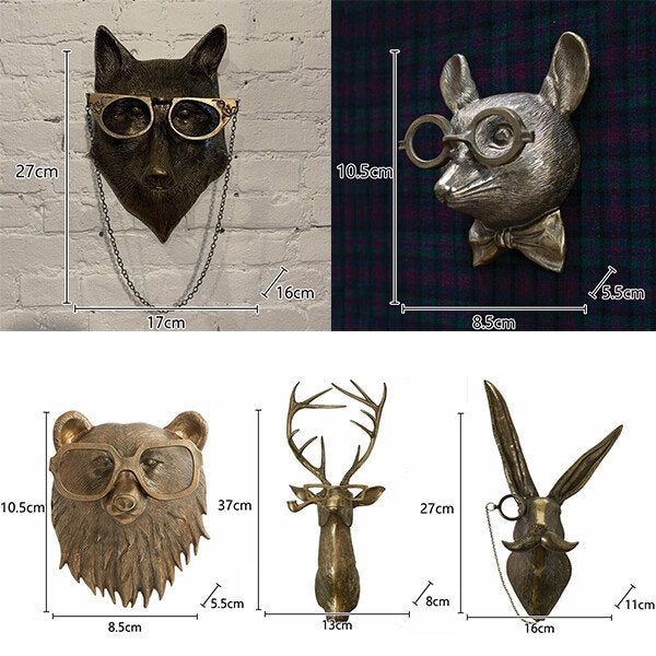 Unique Animal Head Wall Decoration for Home | Ka-mostore