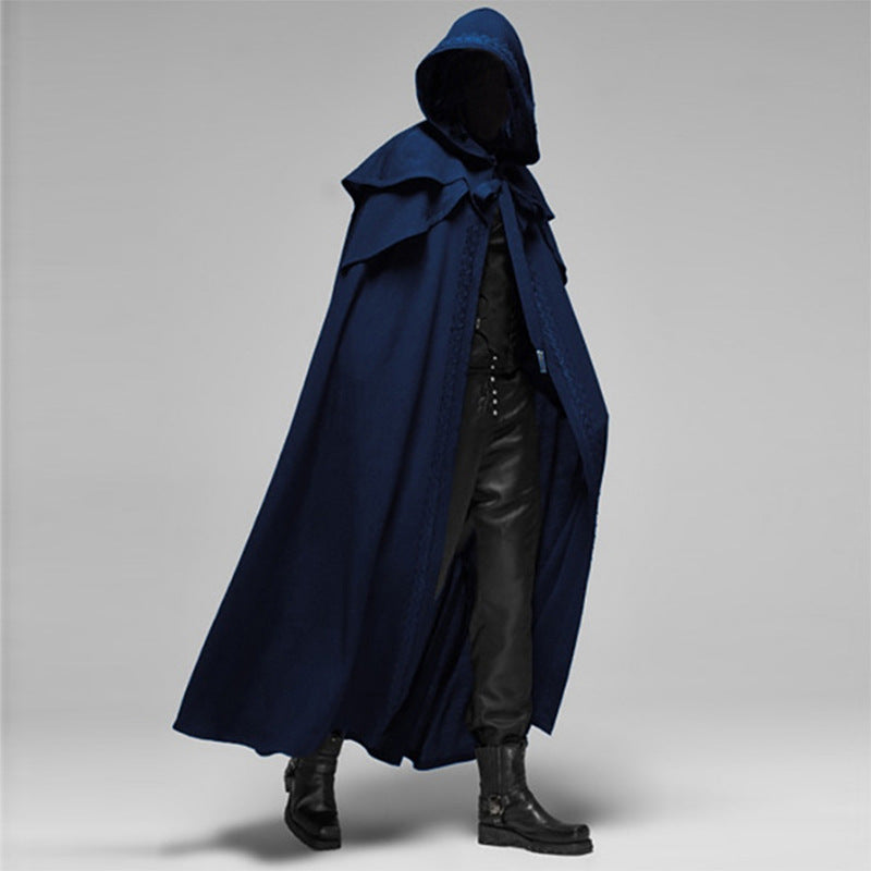 Unisex Hooded Velvet Cape | Gothic Style | Black | Ka-mostore