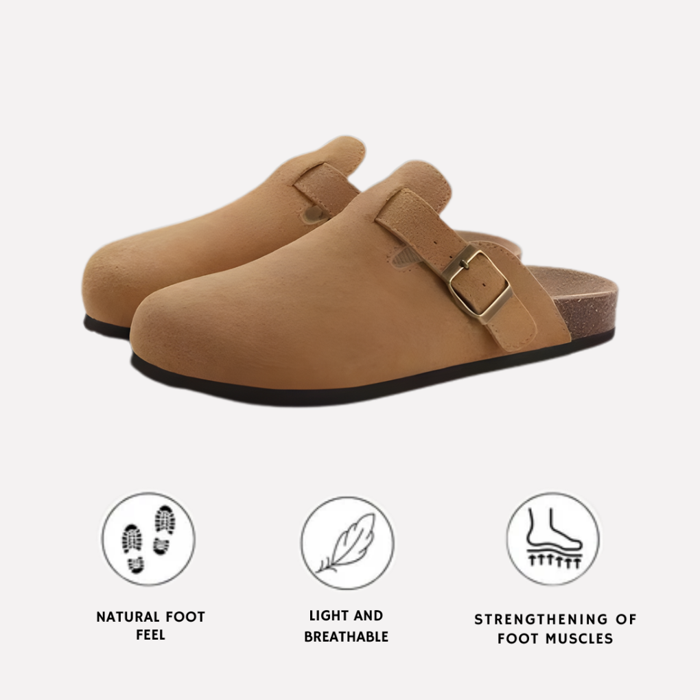 Comfortabele instapklompen met gespdetail | Ka-mostore