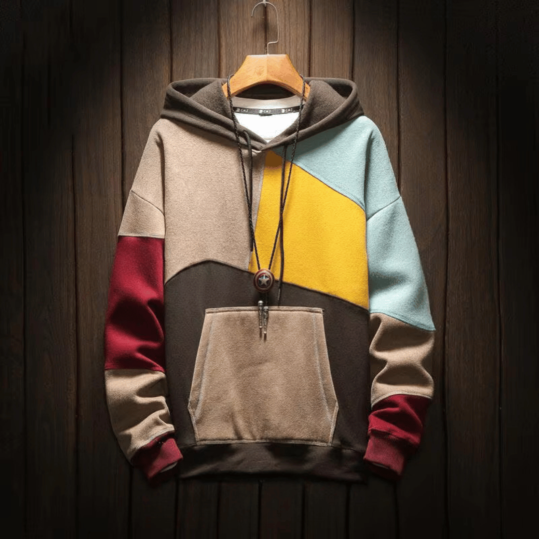 Relaxed Colorblock Hoodie | Ka-mostore