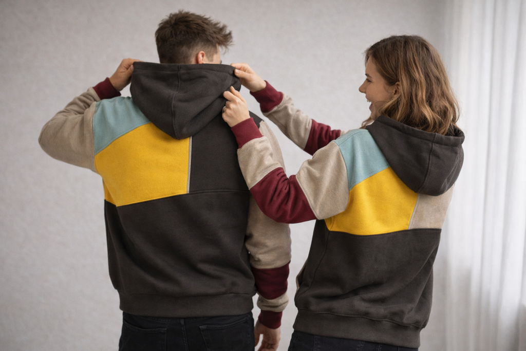 Relaxed Colorblock Hoodie | Ka-mostore