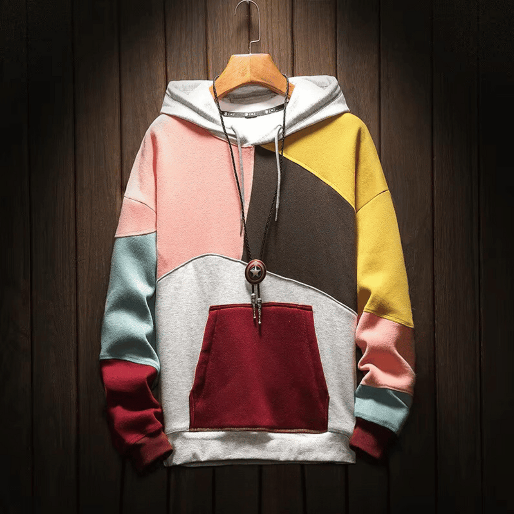 Relaxed Colorblock Hoodie | Ka-mostore