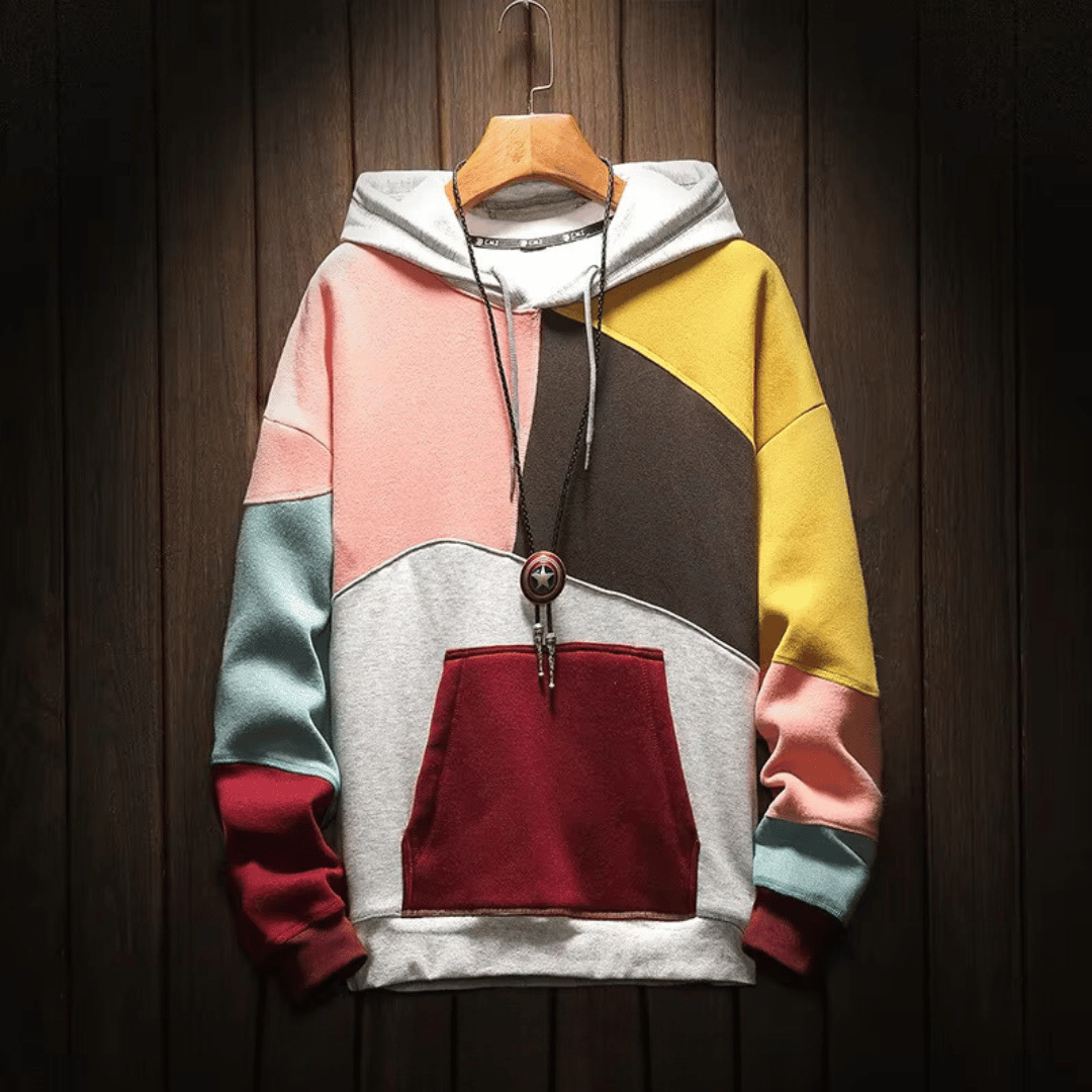 Relaxed Colorblock Hoodie | Ka-mostore