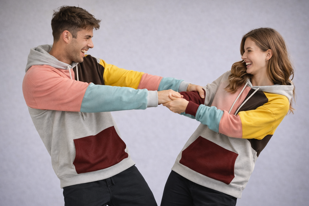 Relaxed Colorblock Hoodie | Ka-mostore