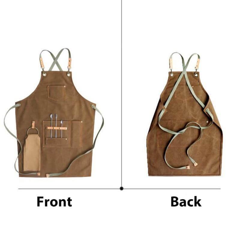 Classic Canvas Waist Apron - Vintage Style | Ka-mostore