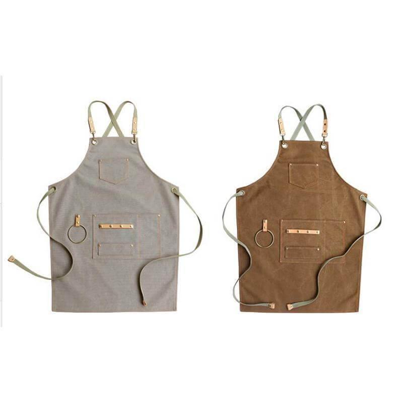 Classic Canvas Waist Apron - Vintage Style | Ka-mostore