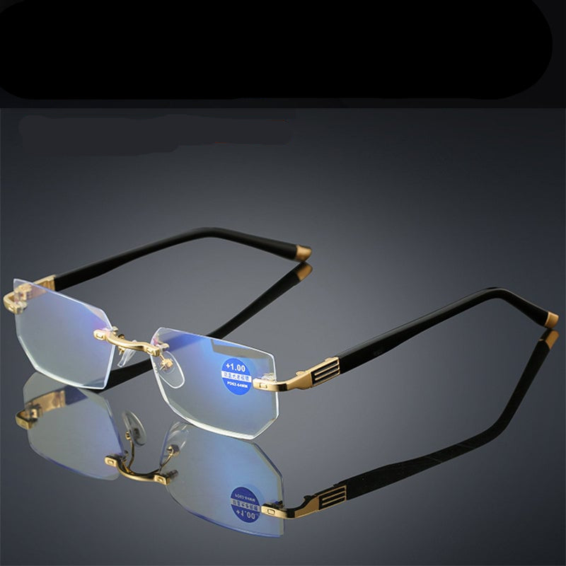Viselio Intelligent Reading Glasses with Progressive Lenses | Ultra-Light & Blue Light Filter | For Near & Distant Vision | Titanium Frame TR90 | Ka-mostore