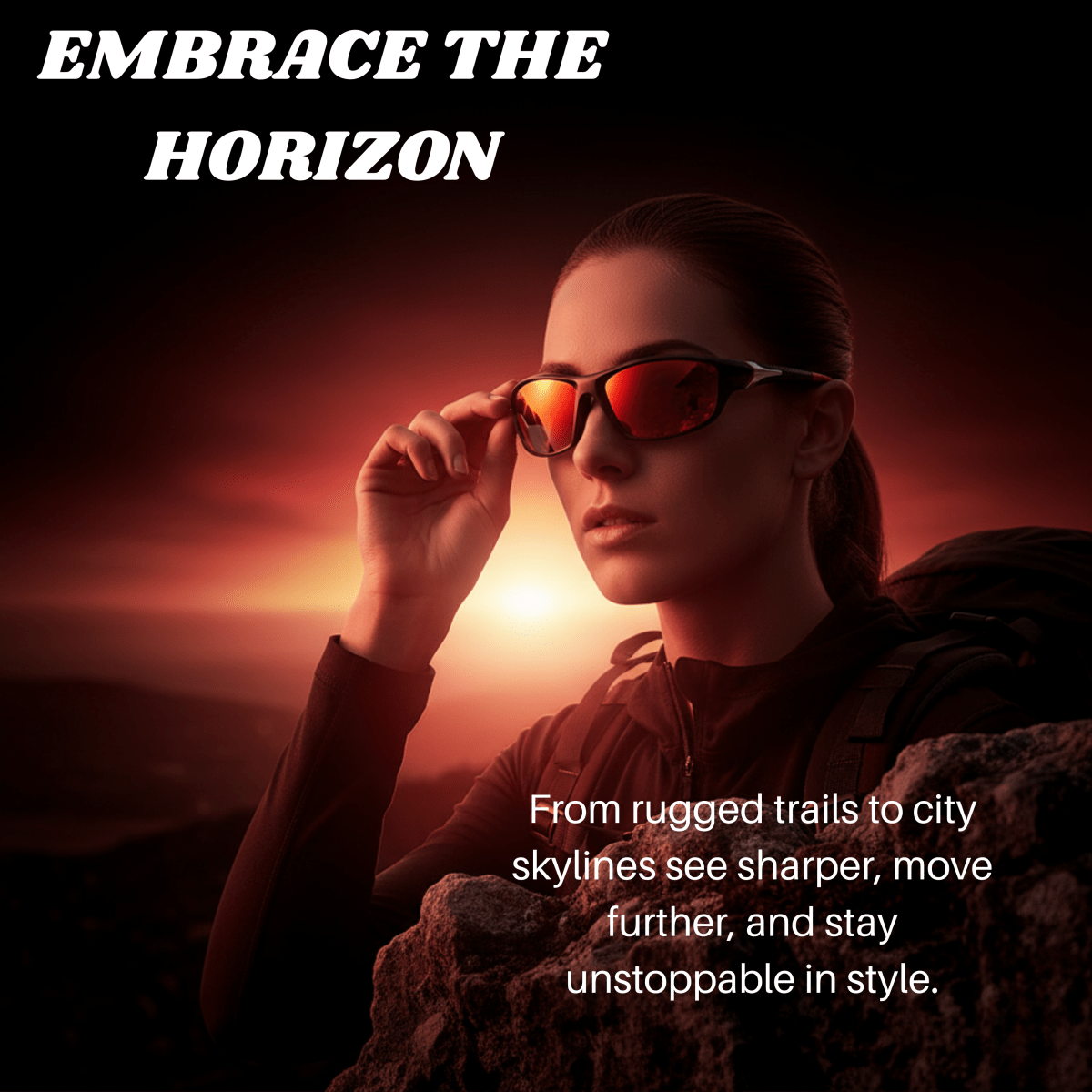VISIONEDGE – polarizační sluneční brýle s ochranou UV400 a gumovými úchyty | Ka-mostore