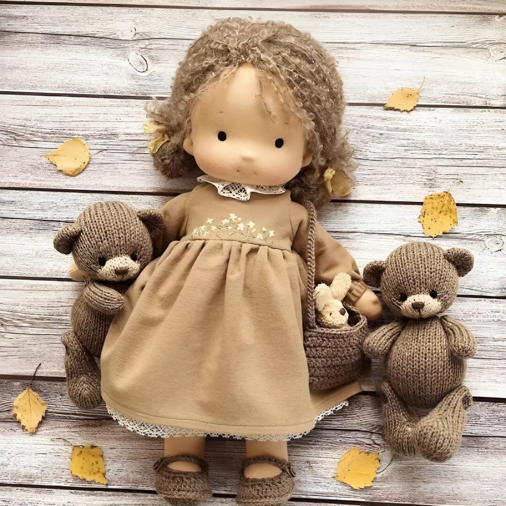 Waldorf Cuddly Doll, Soft Knit Cardigan | Ka-mostore