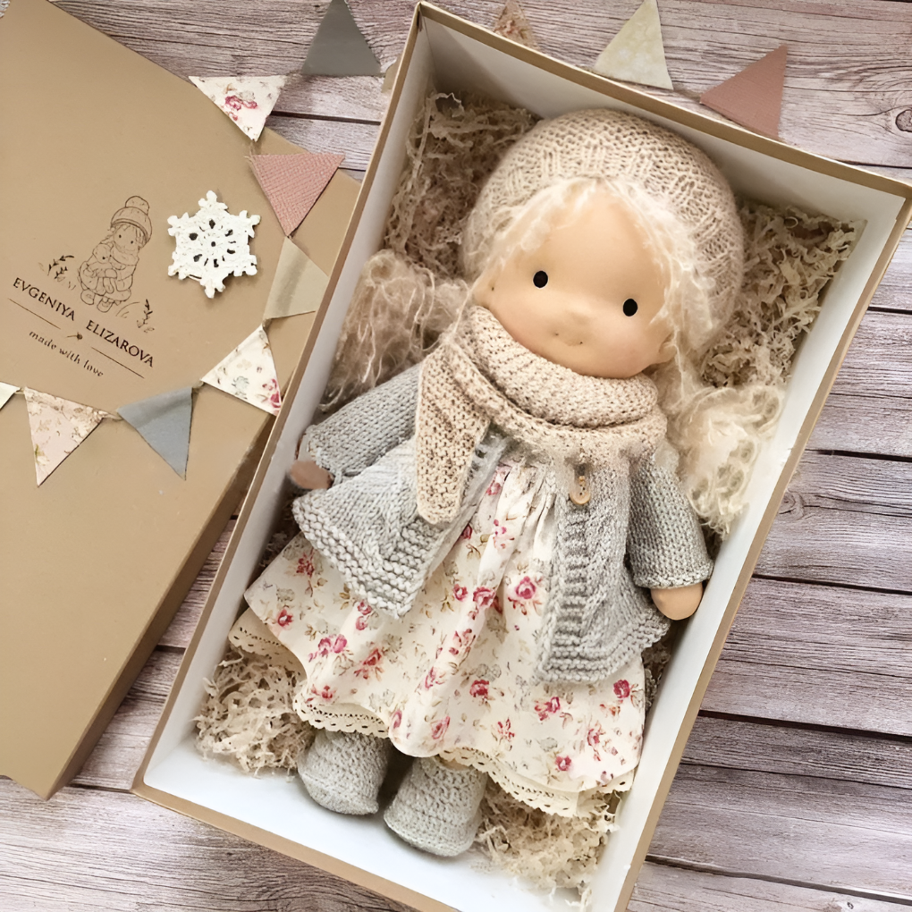 Waldorf Cuddly Doll, Soft Knit Cardigan | Ka-mostore