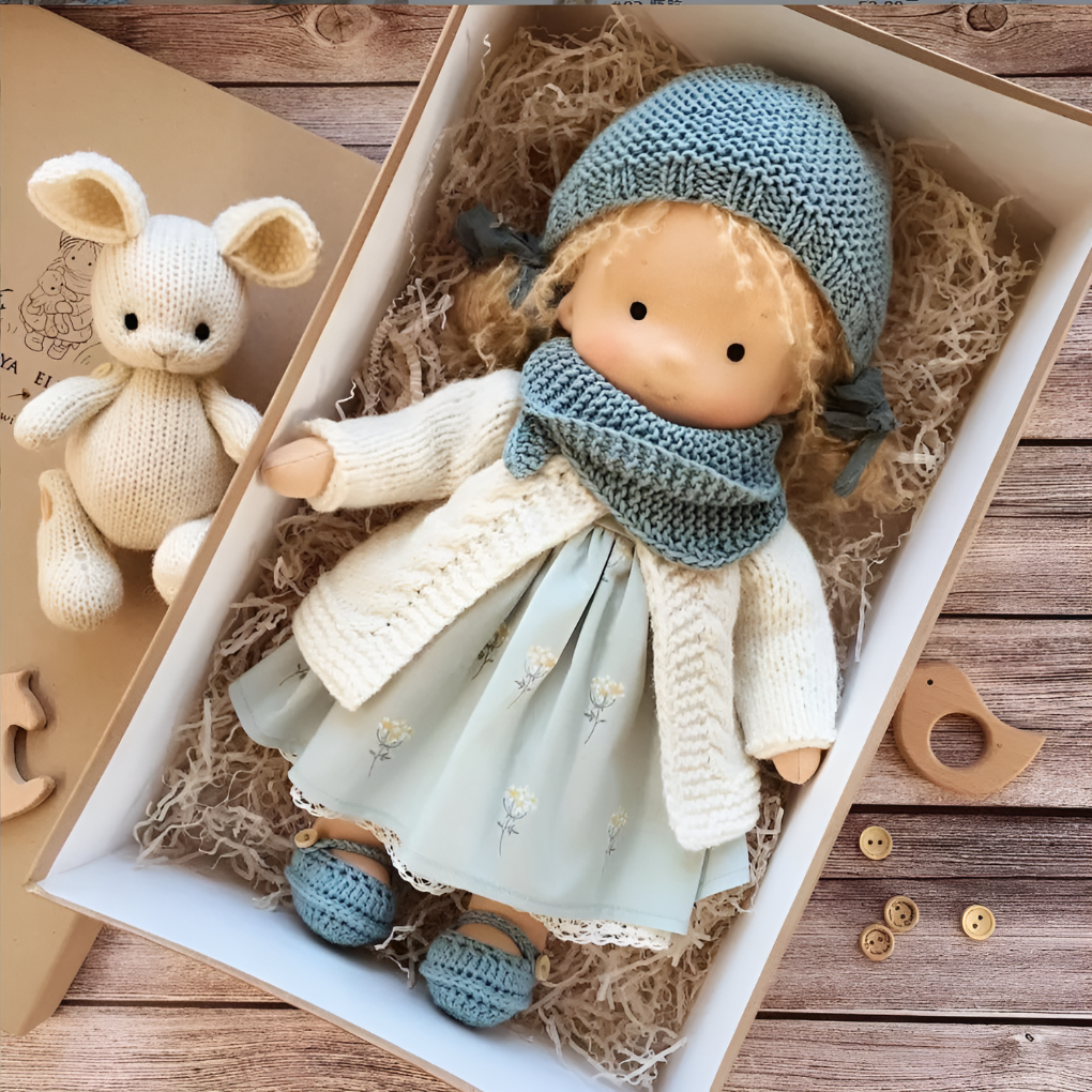 Waldorf Cuddly Doll, Soft Knit Cardigan | Ka-mostore