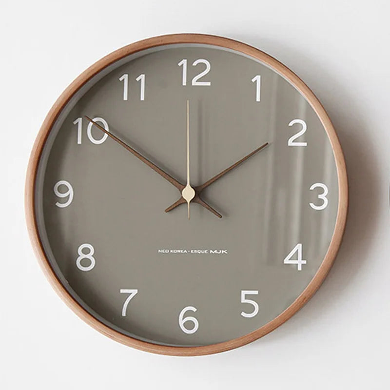 Wall Clock Made of Wood and Glass | Ka-mostore
