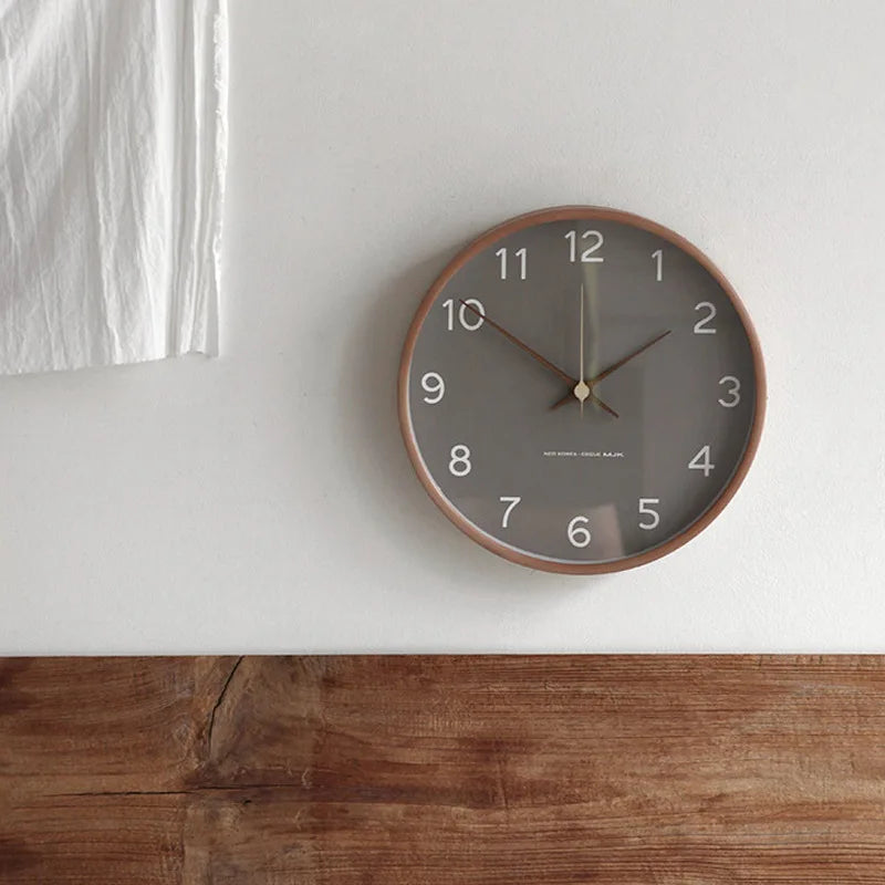 Wall Clock Made of Wood and Glass | Ka-mostore