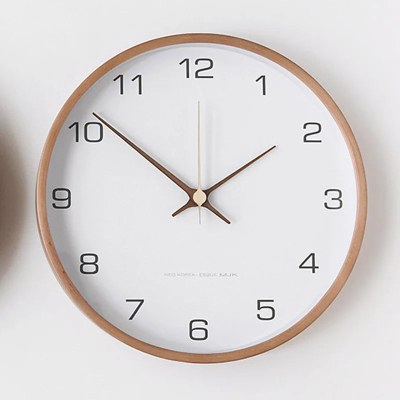 Wall Clock Made of Wood and Glass | Ka-mostore