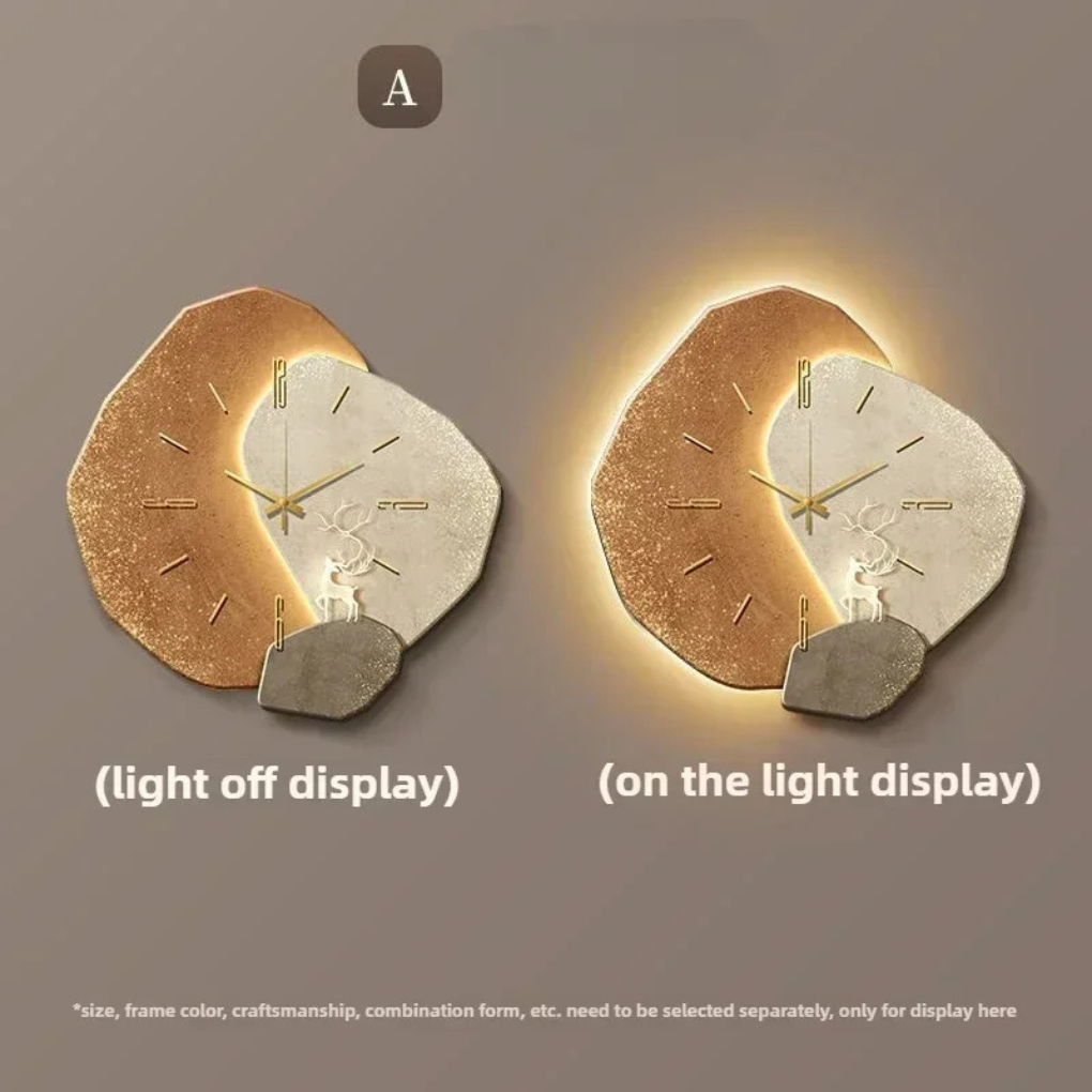 Wall Clock with LED Backlight and Modern Design | Ka-mostore