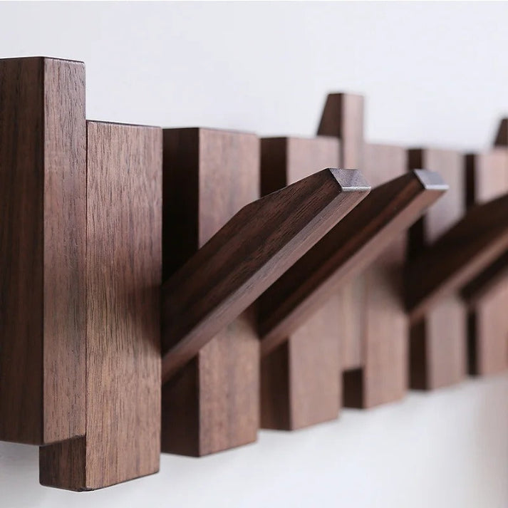 Wooden wall hook rack, piano key design | Ka-mostore