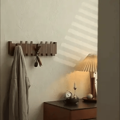 Wooden wall hook rack, piano key design | Ka-mostore