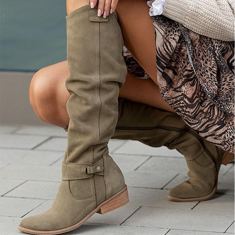 Women's Suede Comfort Winter Boots | Ka-mostore