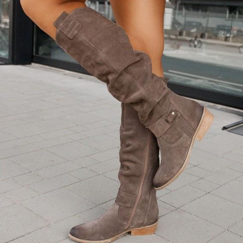 Women's Suede Comfort Winter Boots | Ka-mostore