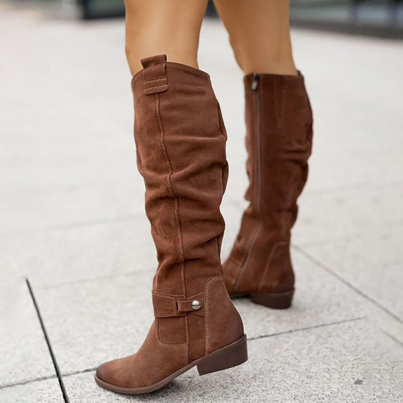 Women's Suede Comfort Winter Boots | Ka-mostore
