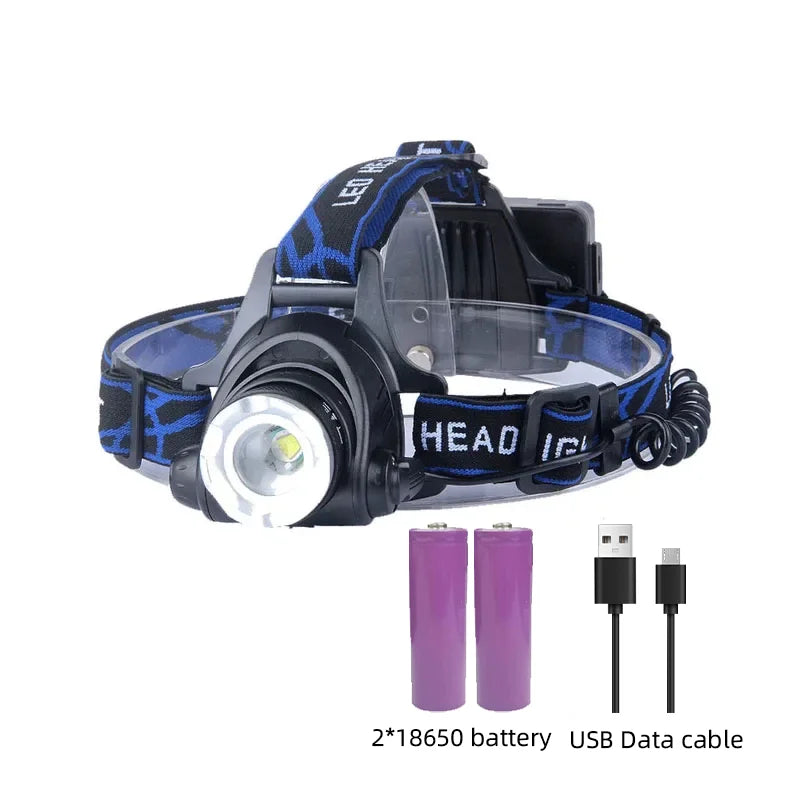 Verstelbare LED-hoofdlamp met lichtbundel voor buitengebruik | Ka-mostore