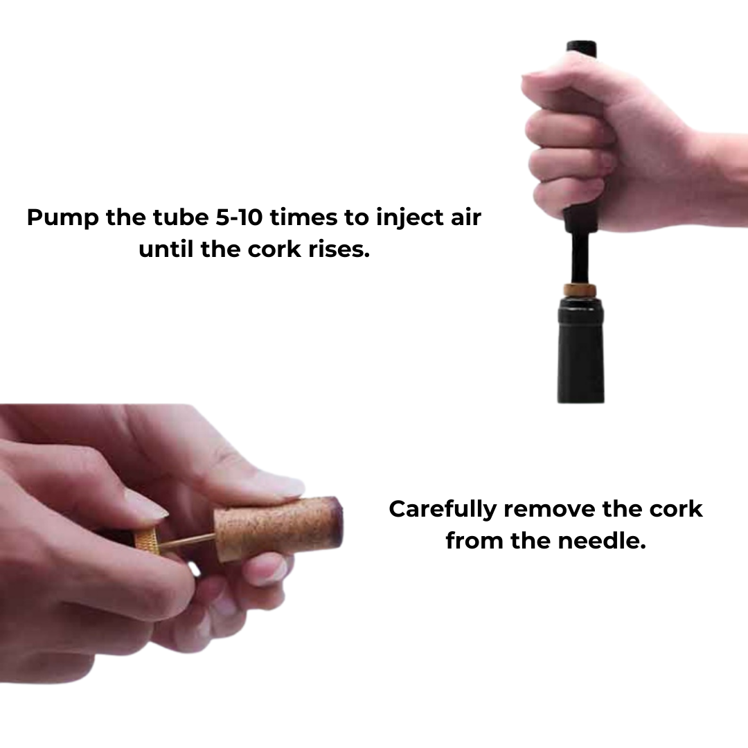 Air Pressure Wine Opener: Stainless Steel, Ergonomic Handle | Ka-mostore
