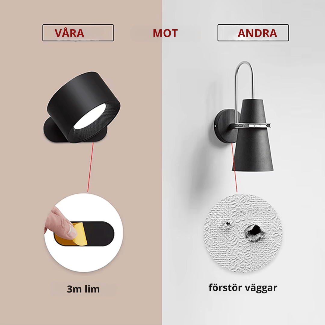 Wireless Nordic Wall Lamp with Remote Control | Ka-mostore