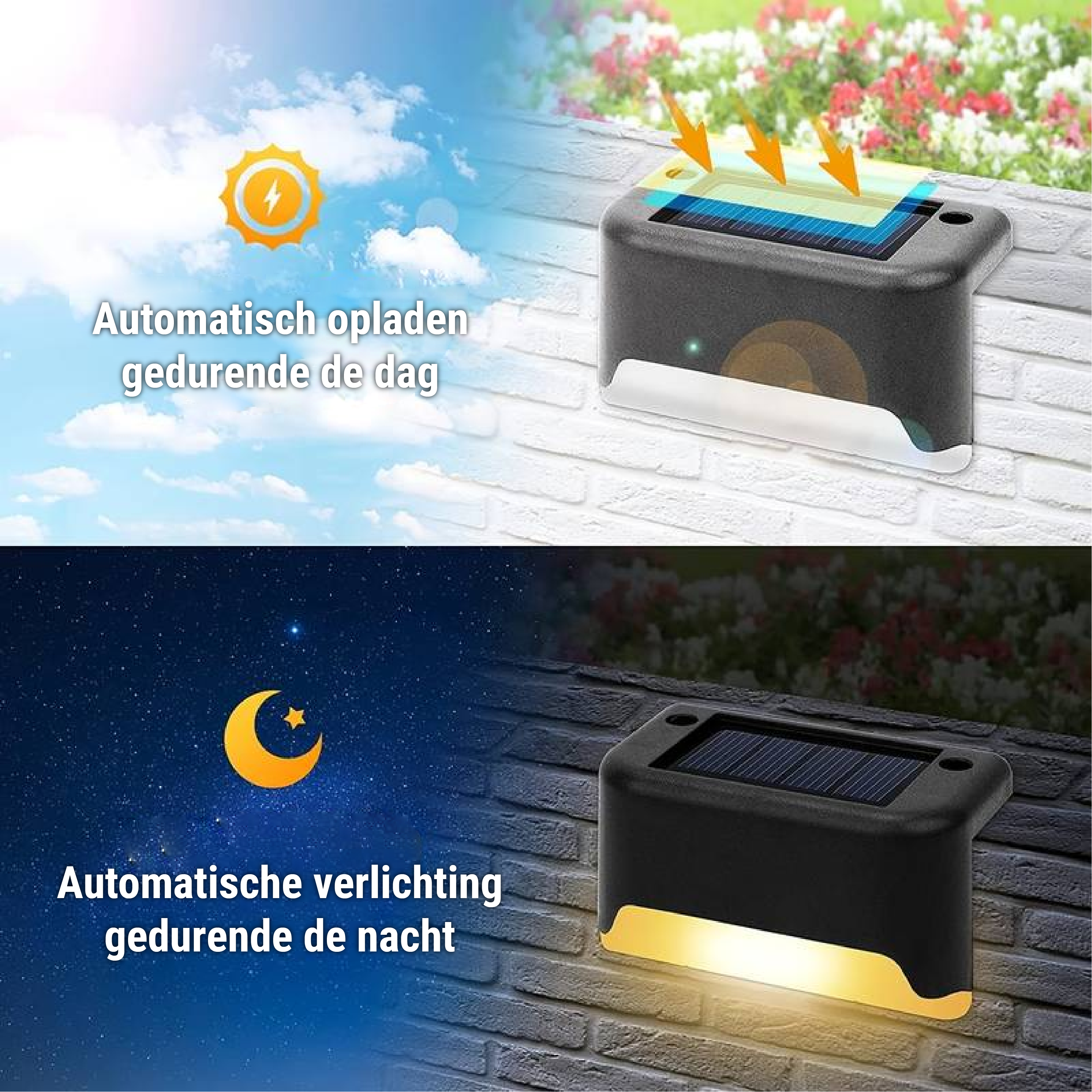 Solar LED Wall Lights | Outdoor Garden Illumination | Ka-mostore