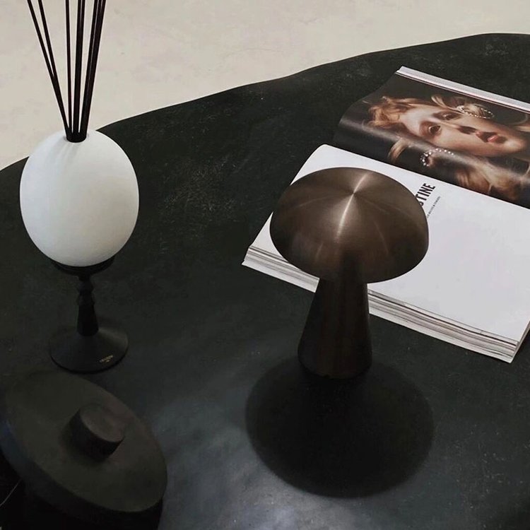 Wireless Table Lamp | Rechargeable Mushroom Design | Ka-mostore