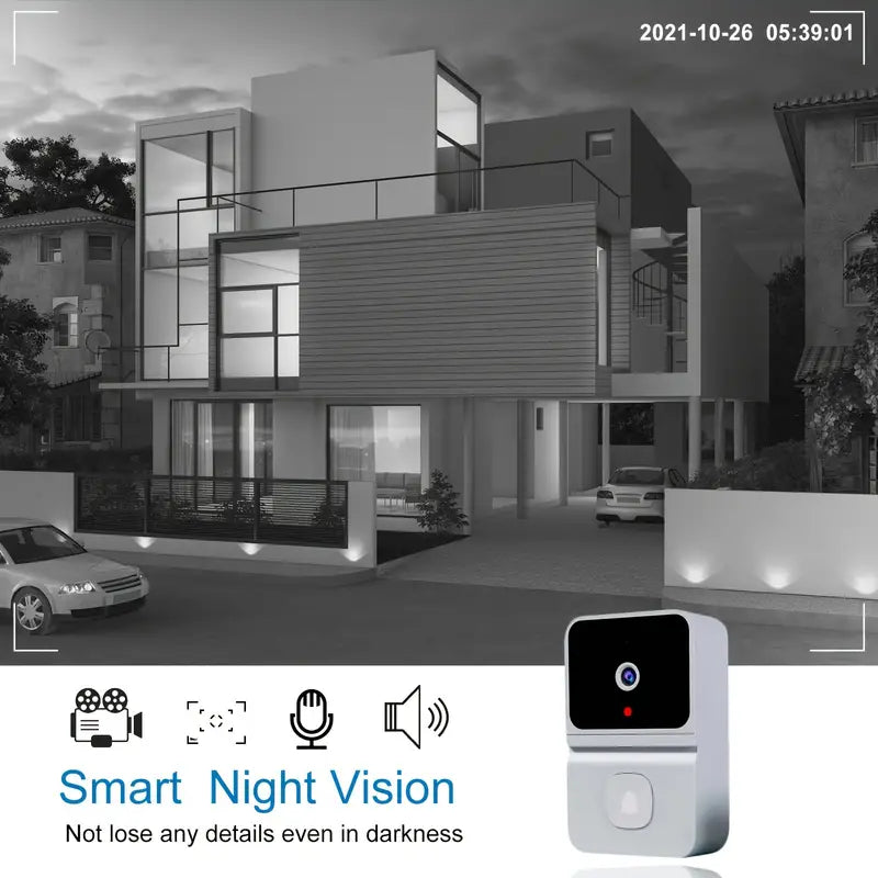 WiFi Video Doorbell: Night Vision, Two-Way Audio | Ka-mostore