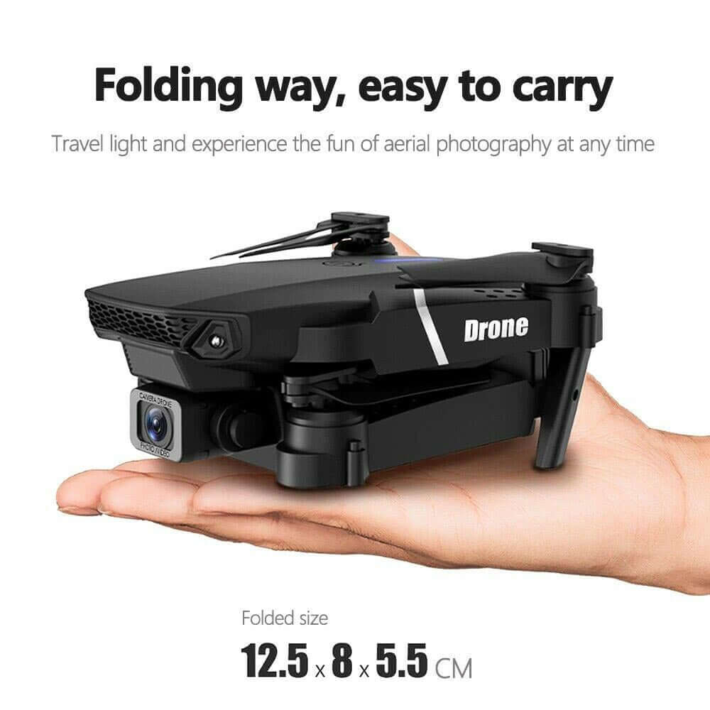 Black 4K HD Foldable Quadcopter Drone with WiFi FPV Camera | Ka-mostore