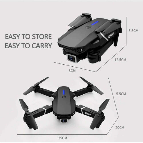 Black 4K HD Foldable Quadcopter Drone with WiFi FPV Camera | Ka-mostore