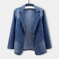 Chaqueta vaquera elegante de corte entallado | Ka-mostore