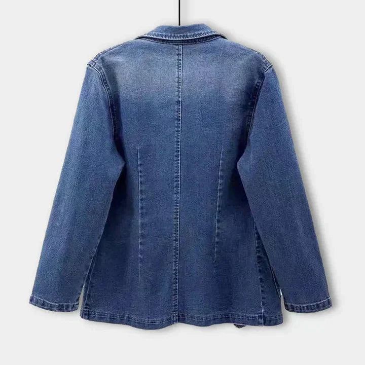 Chaqueta vaquera elegante de corte entallado | Ka-mostore