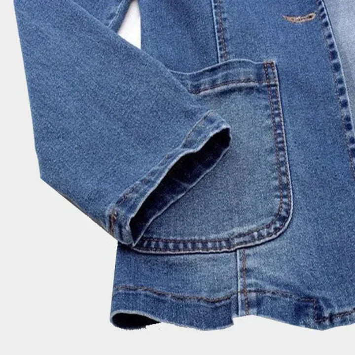 Chaqueta vaquera elegante de corte entallado | Ka-mostore