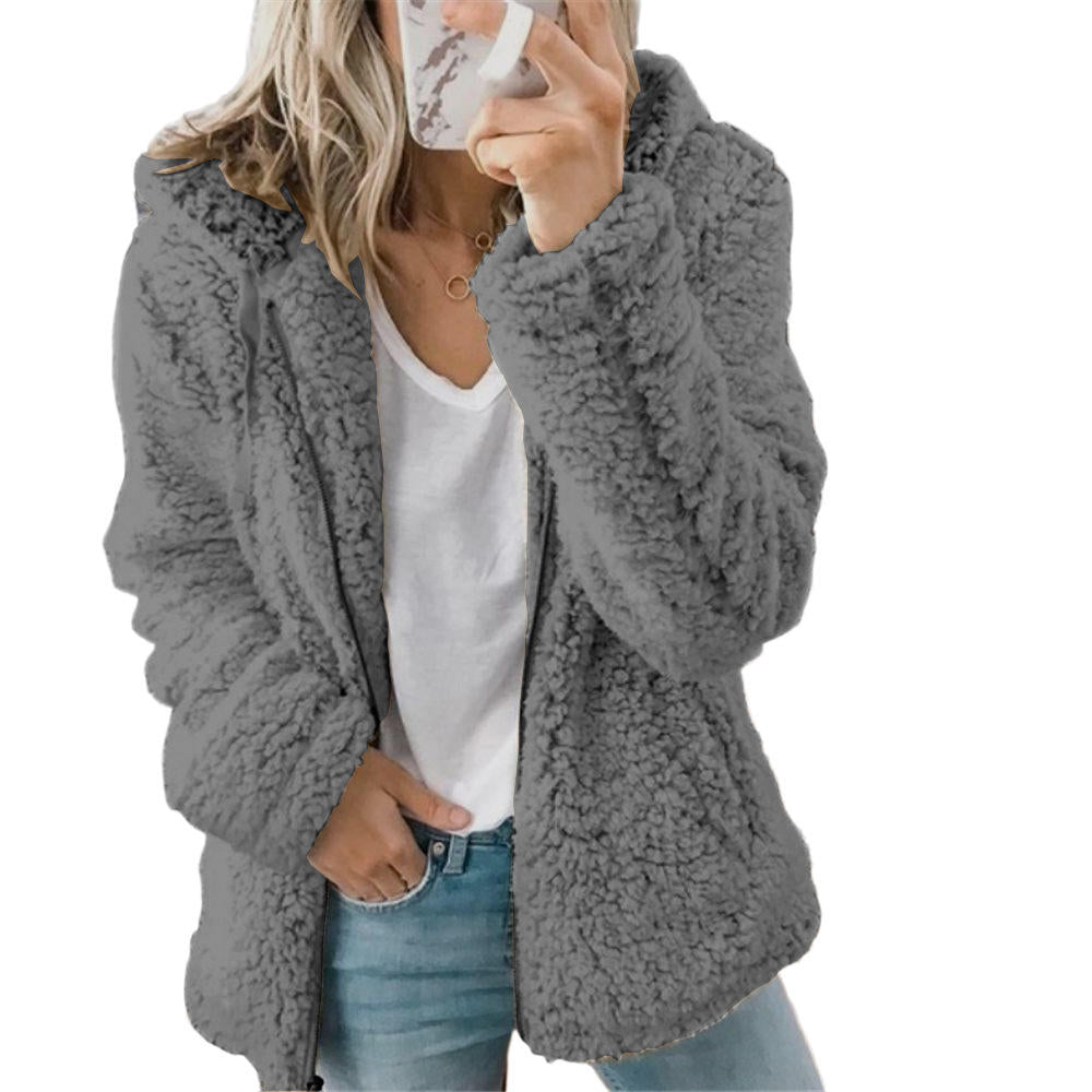 Women's Cozy Teddy Fleece Jacket | Ka-mostore