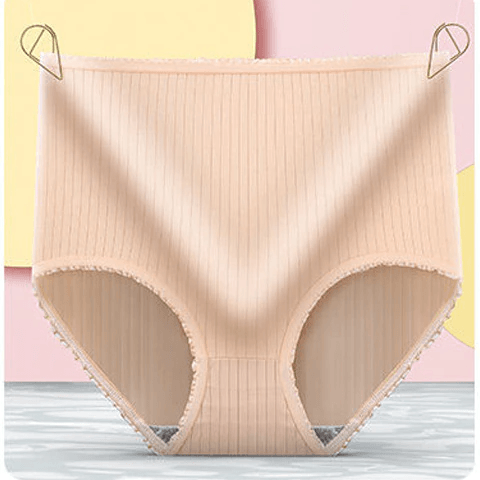 Women's Leakproof Period Underwear High-Waisted Ribbed | Ka-mostore