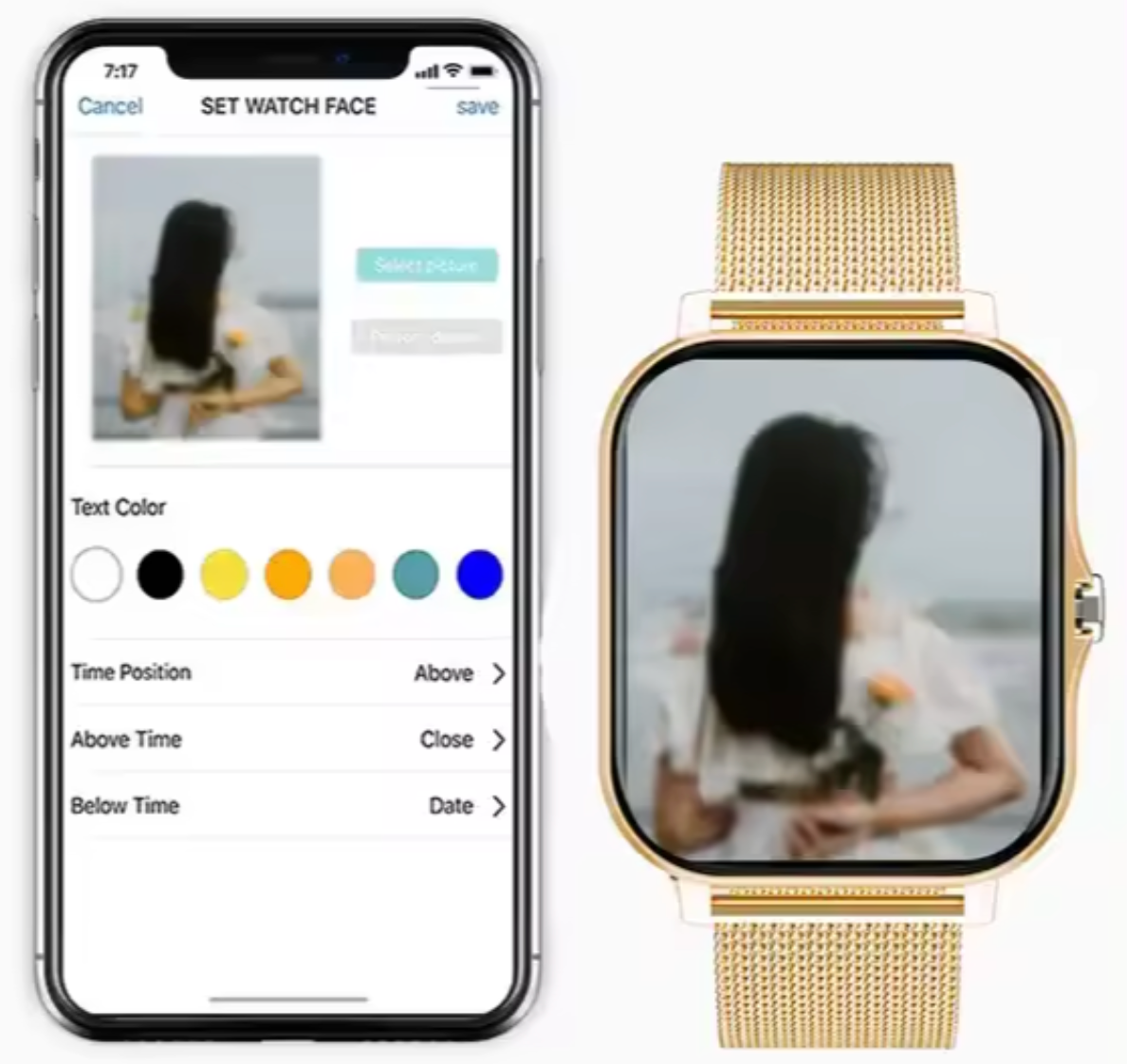 Women's Mesh Band Smart Watch | Ka-mostore