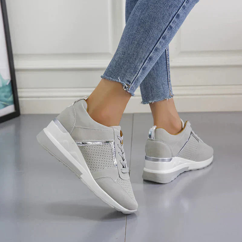 Snygga platåsneakers med kilklack för komfort hela dagen | Ka-mostore