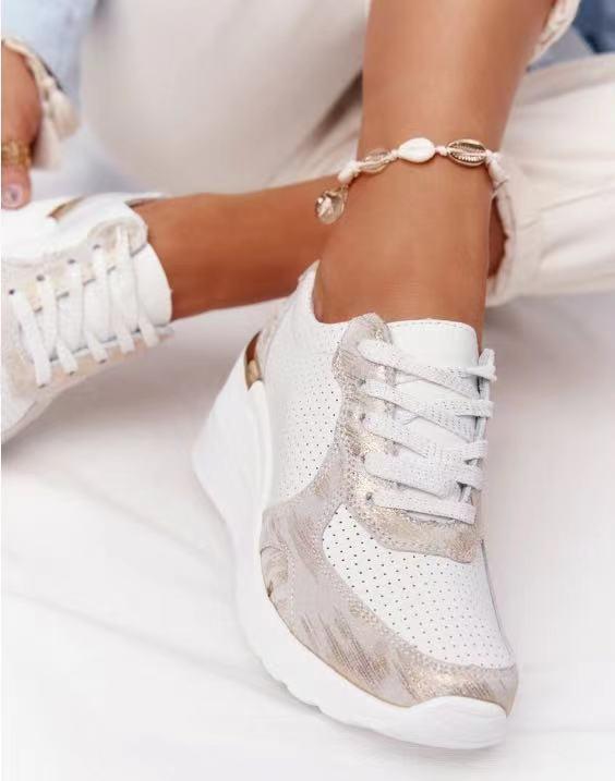 Snygga platåsneakers med kilklack för komfort hela dagen | Ka-mostore