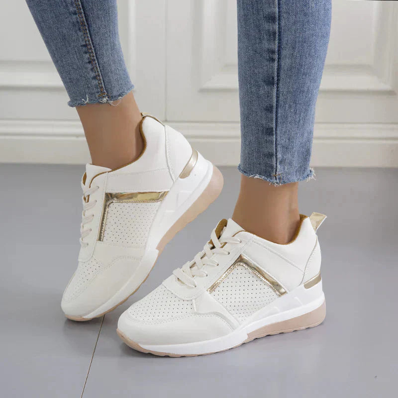 Snygga platåsneakers med kilklack för komfort hela dagen | Ka-mostore