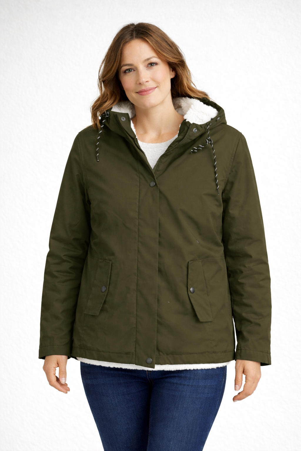 Women's Fleece-Lined Winter Parka Jacket | Ka-mostore