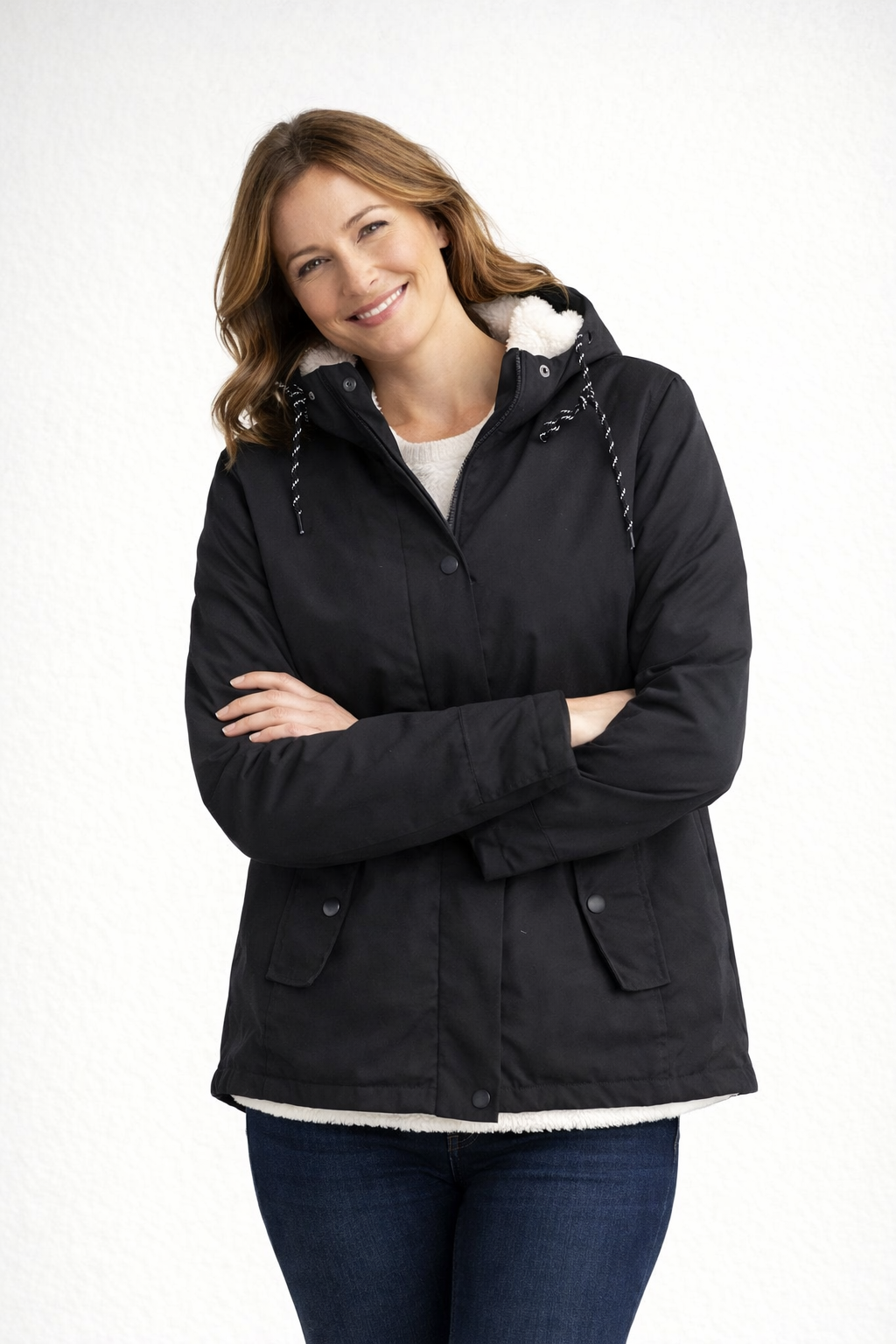 Women's Fleece-Lined Winter Parka Jacket | Ka-mostore