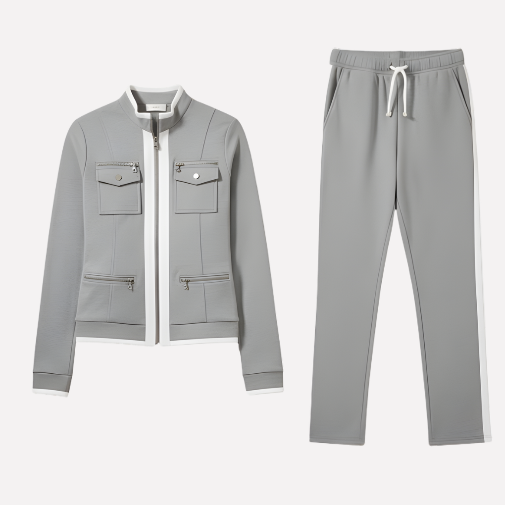 Ensemble de survêtement zippé confortable | Ka-mostore