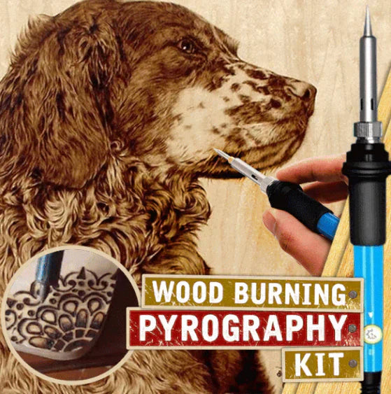 Wood Burning Set | Adjustable Temperature & 28 Tips | Creative Hobby | Ka-mostore